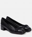 Кожаные туфли mamaflirt с бантом Christian Louboutin, черный - фото