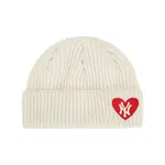 MLB Акриловая унисекс шапка белая, White - фото