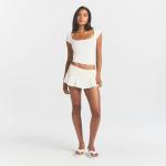 Футболка SKIMS Cotton Jersey Scoop Neck, кремовый - фото 2