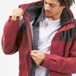 Куртка Forclaz Travel 100 0°c 3 в 1 водонепроницаемая мужская, серый/красный - фото 11