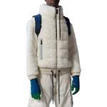 Moncler Grenoble Пуховая флисовая куртка, White - фото 4