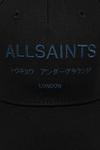 Хлопковая бейсболка Allsaints, черный - фото 2