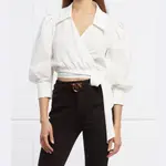 Укороченная блузка Crotone 3 Pinko, белый - фото