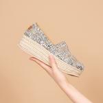 Эспадрильи женские Joy&Mario, цвет Black/Gold - фото 26