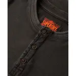 Лонгслив Superdry Vintage Textured Grandad, черный - фото 3