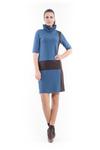 Платье-Поло со вставками Conquista, синий - фото