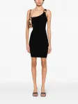 Платье мини в рубчик Just Cavalli, черный - фото 2