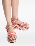 Missoni босоножки Zigzag 80 на платформе, красный - фото 6