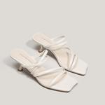 SHOEMAKER QUEEN Женские слайдеры белые, цвет White - фото 6