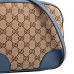 GUCCI Сумка через плечо с кожаной вставкой - фото 7