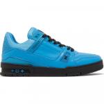 Кроссовки Louis Vuitton Trainer Low, черный/синий - фото