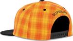 Бейсболка Supreme Script Logo 6-Panel Plaid, оранжевый - фото 3