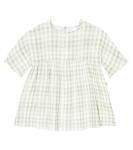 Детское хлопковое платье в клетку Il Gufo, мультиколор - фото