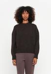 Джемпер TOM TAILOR DENIM HAIRY CREW-NECK PULLOVER, Soft Chocolate Brown Melange/Light Brown - фото