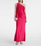 Шифоновая атласная макси-юбка The Sei, Raspberry - фото 2