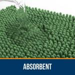 Коврик для ванной Olanly, 112х60 см, оливково-зеленый - фото 4