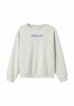 Толстовка Name it Sweatshirt, Light Grey Melange/Light Grey - фото 2