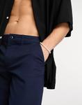 Брюки Asos Design Tapered, темно-синий - фото 2