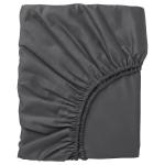 Простыня Ikea Nattjasmin, 140х200, темно-серый - фото