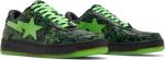 Кроссовки Razer x Bapesta Low M2 Neon Camo, зеленый - фото 8