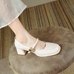 Туфли Мэри Джейн женские бежевый Safiya - фото 3