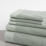 Банное полотенце H&M Home Cotton Terry, светло-зеленый - фото 3