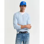 Свитер Gant 8030562 v neck, синий - фото