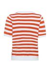 Футболка Kaffe Print T-shirt, Chalk Grenadine Stripe/Dark Red - фото 6