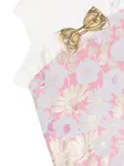 Платье с цветочным принтом и бантом Hucklebones London, розовый - фото 3