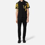 VERSACE JEANS COUTURE Мужская черная поло - фото 4
