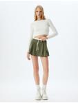 Мини-юбка KOTON, хаки - фото