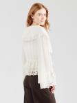 Блуза YAS HELLE, кремовый - фото 4