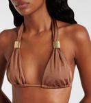 Бикини топ с запахом на шее Grasse Heidi Klein, Brn-Brn - фото 4