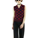 Жилет женский красный Gucci - фото 3