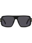 TOM FORD Eyewear солнцезащитные очки FT1101, черный - фото