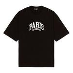 Футболка cities paris t-shirt medium fit 'black' Balenciaga, черный - фото