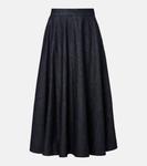 Джинсовая юбка миди Cecile S Max Mara, Blue Pulito - фото