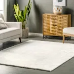 Ковер Loni Solid Shag Area Rug nuLOOM, 244x305 см, белый - фото