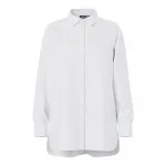 Рубашка с длинным рукавом Pieces Melia Loose Fit, белый - фото