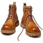 Мужские ботинки Martin черно-желто-серые Romon - фото 4