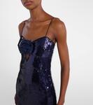 Платье с пайетками Rebecca Vallance, Navy - фото 4