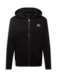 Худи ALPHA INDUSTRIES Zip-Up Hoodie, черный - фото