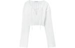 Топ T By Drop Shoulder Cropped Pullover Alexander Wang, белый - фото 4
