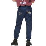 Джинсы мужские деним синие Evisu, синий - фото 6