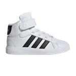 Кроссовки Grand Court Mid K, белый/черный - фото