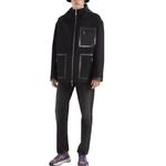 FENDI Укороченная парка с капюшоном, Black - фото 6