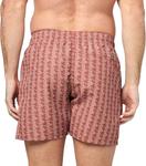 Мужские шорты Lacoste Monogram, Brick Red & Latte - фото 2