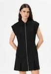 Платье-рубашка PCMORGAN SHORT ZIP DRESS Pieces, черный - фото 4