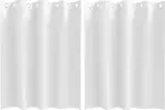 Плотные шторы с кольцами, 2 шт., чисто-белые, 140 x 140 см vidaXL - фото