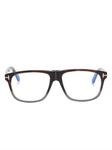 Очки в квадратной оправе TOM FORD Eyewear, коричневый - фото